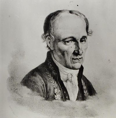 Portrét Rene Just Hauy (1743-1822) (litho) (černobílá fotografie) od Antoine (after) Maurin