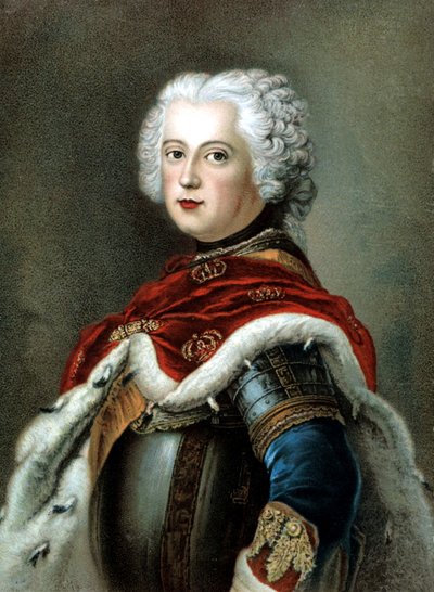 Fridrich II. Veliký, král pruský od Antoine (after) Pesne