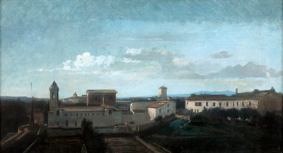 Kostel La Trinite des Monts, Řím, 19. století od Antoine Auguste Ernest Hebert