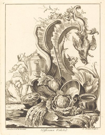 neoficiální komorník, 1736. od Antoine Aveline