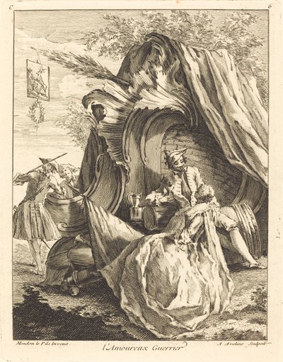 milovník bojovníka od Antoine Aveline after Jean Mondon