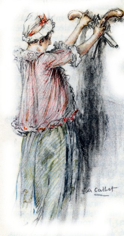 Charlotte odpojí pistole Albert, aby je dala Wertherovi od Antoine Calbet