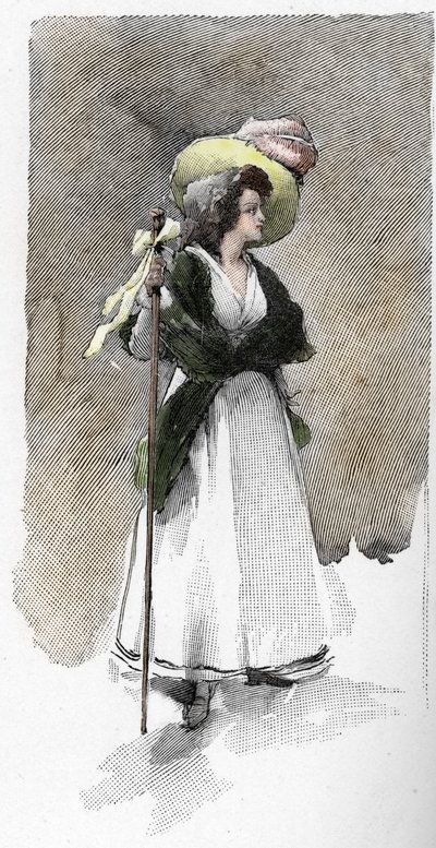 Portrét italské zpěvačky Giuseppiny Grassini (1773-1850) od Antoine Calbet
