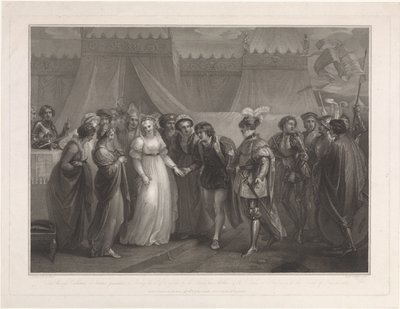 Catherine van Valois a koning Hendrik V van Engeland Princezna Kateřina Francouzská darovala Jindřichovi 5. Anglickému (...) (titul na předmětu) od Antoine Cardon