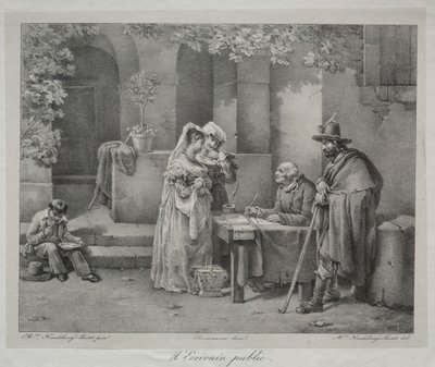 Veřejný spisovatel od Antoine Cécile Hortense Haudebourt Lescot