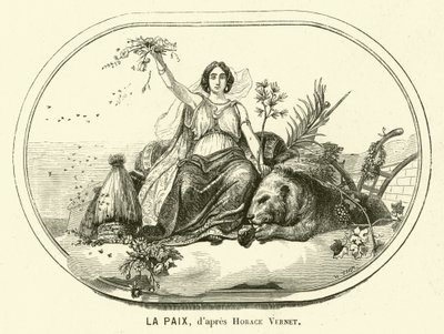 Mír (rytina) od Antoine Charles Horace Vernet