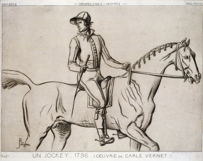 Žokej od Antoine Charles Horace Vernet