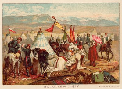 Bitva u Isly, Maroko, 1844 (chromolitho) od Antoine Charles Horace Vernet