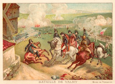 Bitva u Valmy, Francie, 1792 (chromolitho) od Antoine Charles Horace Vernet