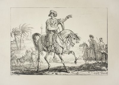 Náčelník Mameluk, kolem roku 1817 od Antoine Charles Horace Vernet