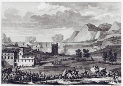 Deliverance of Corsica, 20. října 1796, vyryl Jean Duplessi-Bertaux (1747-1819) od Antoine Charles Horace Vernet
