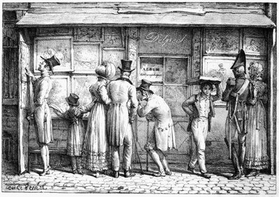 Delpechova litografická tiskárna, kolem roku 1818 od Antoine Charles Horace Vernet