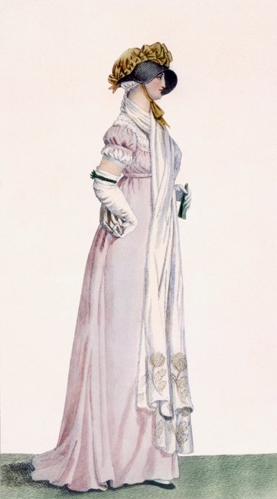Dámské promenádní šaty, ilustrace z 