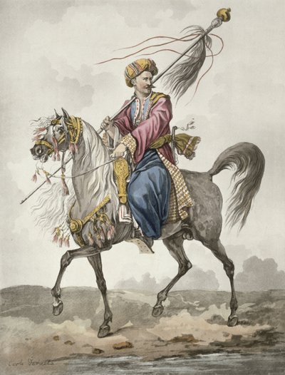 Mameluck standardní nosič od Antoine Charles Horace Vernet