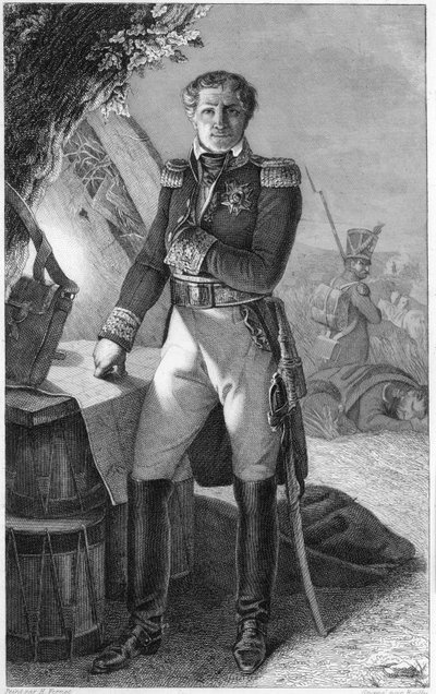 Portrét Laurenta de Gouvion Saint-Cyr (1764-1830), markýze de Gouvion a maršála Francie od Antoine Charles Horace Vernet