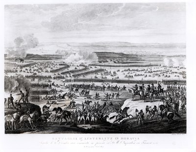 Bitva u Slavkova na Moravě, 2. prosince 1805, vyryl Antonio Verico (nar. 1775) od Antoine Charles Horace Vernet