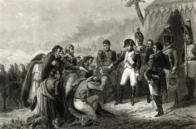 Poražený Španěl padl před Napoleonem před jeho vjezdem do Madridu, prosinec 1808 od Antoine Charles Horace Vernet