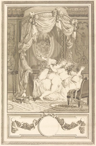 La raclee avec des roses (Mlácení růžemi) od Antoine Cosme Giraud after Antoine Borel