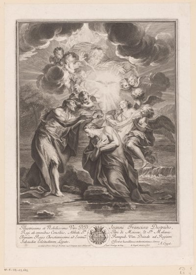 Křest Kristův od Antoine Coypel