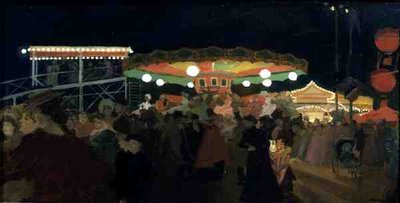 The Fairground, c.1896 (olej na palubě) od Antoine Guillaume Minartz