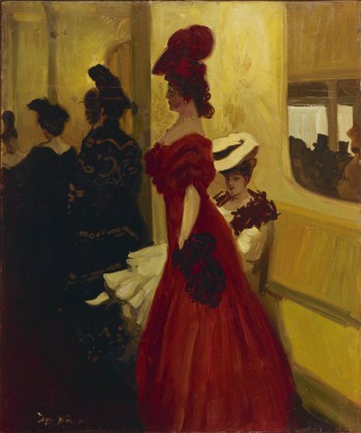 Divadelní box Spectatress, 1906 od Antoine Guillaume Minartz
