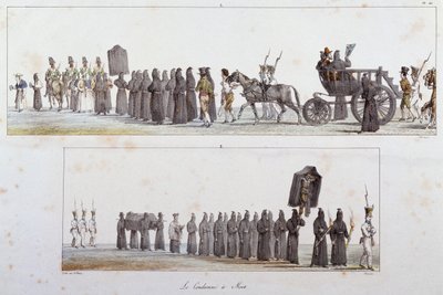 Odsouzen k smrti Antoine Jean-Baptiste Thomas (1791-1834), akvarel od Antoine Jean Baptiste Thomas