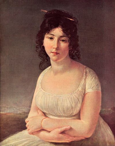 Madame Poussielgue ve věku 23 let v roce 1797 (tisk) od Antoine Jean (after) Gros