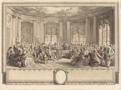 Koncert od Antoine Jean Duclos after Augustin de Saint Aubin
