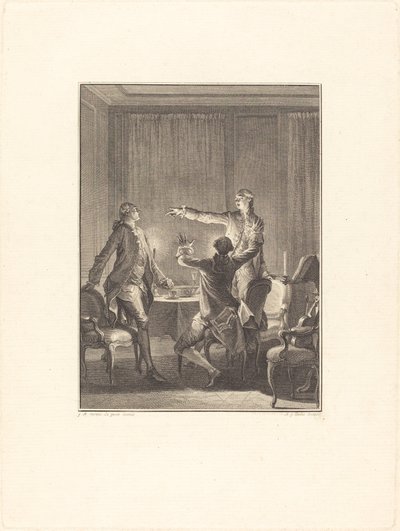 Provokace od Antoine Jean Duclos after Jean Michel Moreau