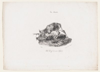 Jelen a rys, 1834. od Antoine Louis Barye