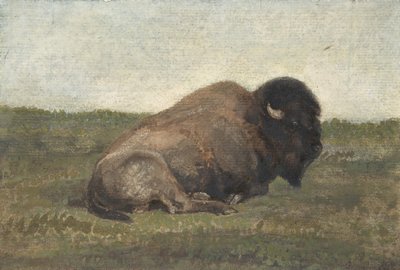 Bizon vleže, 1810-75. od Antoine Louis Barye