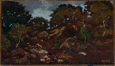 Skály v lese Fontainebleau od Antoine Louis Barye