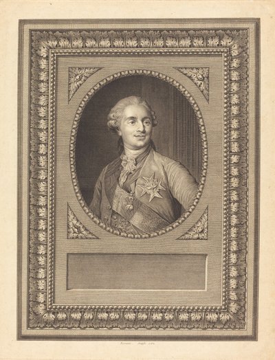 Ludvík XVI., král Francie od Antoine Louis Romanet after Joseph Siffred Duplessis
