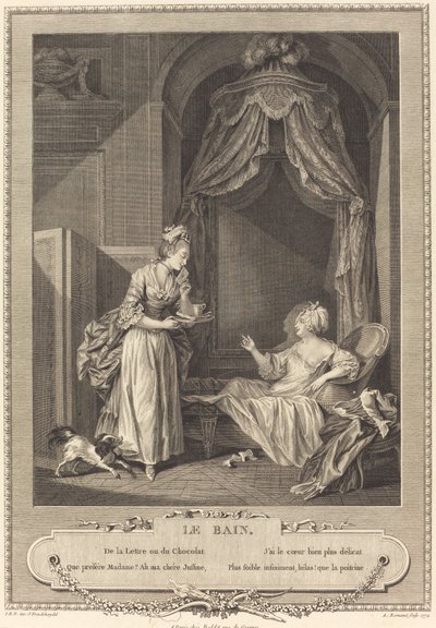 Koupel od Antoine Louis Romanet after Sigmund Freudenberger