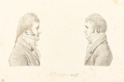 Autoportrét a Umělcův bratr od Antoine Marie Philippe Louis d