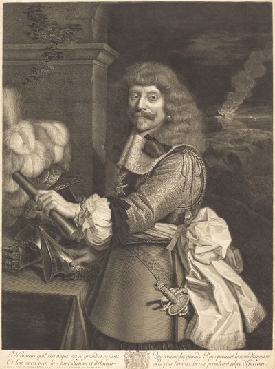 Jindřich Lotrinský od Antoine Masson after Nicolas Mignard