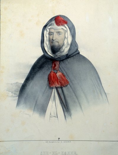 Portrét Abd El Kader (Abd-El-Kader od Antoine Maurin