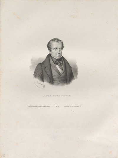 Portrét spisovatele Jamese Fenimora Coopera 1789-1851, c. 1840. od Antoine Maurin