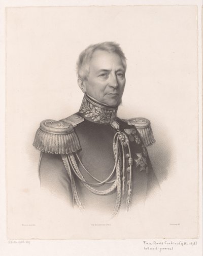 Portrét van Franse David Cochius od Antoine Maurin