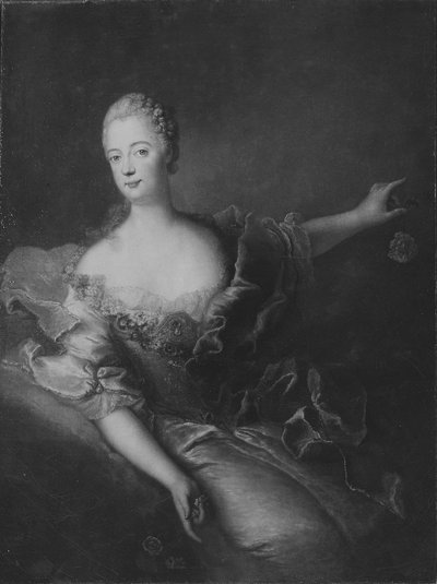 Anna Luisa Alžběta, 1738-1820, princezna braniborsko-schwedtská, princezna pruská od Antoine Pesne