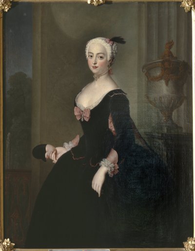 Comtesse Anne Elisabeth von der Schulenburg - Portrét hraběnky Anny Elisabeth von der Schulenburg od Antoine Pesne