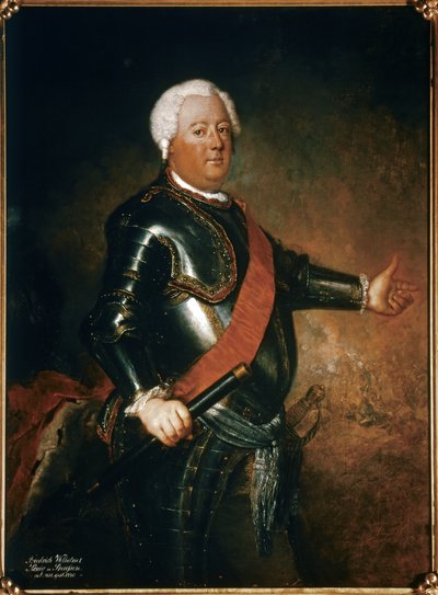 FRIEDRICH WILHELM I: (1688-1740)., po 1733 (olej na plátně) od Antoine Pesne