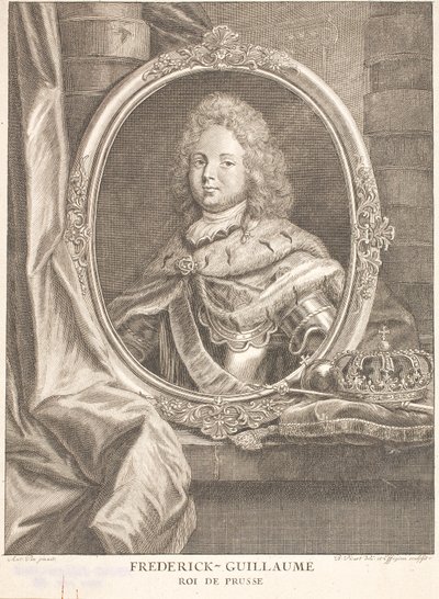 Friedrich Wilhelm I., král v Prusku a jako Friedrich Wilhelm II kurfiřt a markrabě Braniborský od Antoine Pesne