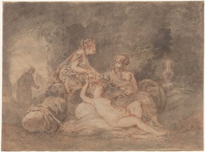Lot a jeho dcery od Antoine Pesne