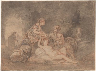 Lot a jeho dcery, 1756. od Antoine Pesne