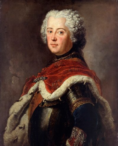 Portrét Fridricha II. Pruského (Frederic II de Prussia, dit le Grand od Antoine Pesne