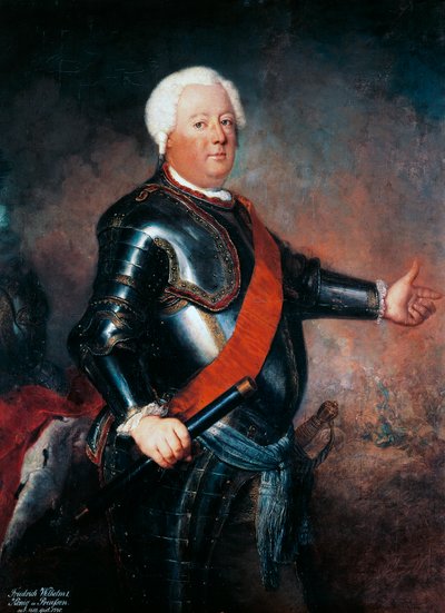 Portrét Fridricha Viléma I. Pruského (Berlín od Antoine Pesne