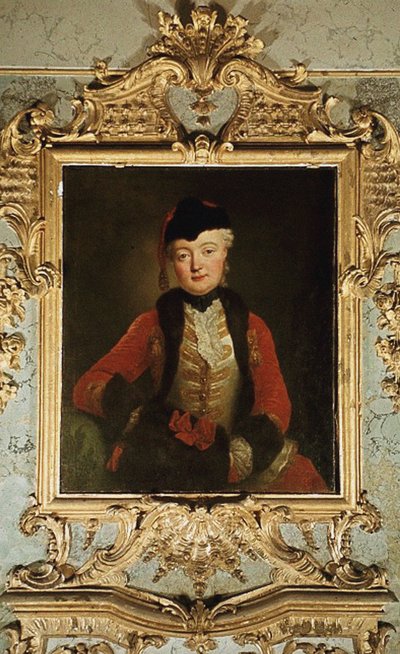 Portrét Wilhelmine Dorothee von der Marwitz 1718-1787, kolem 1739 od Antoine Pesne