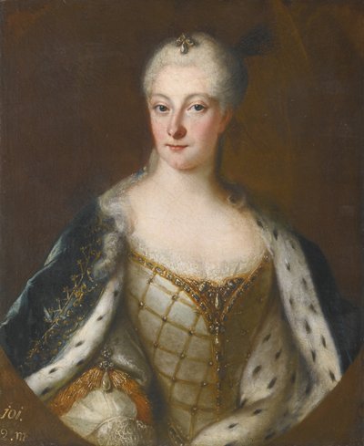 Portrét Henriette Marie z Brandenburg-Schwedt 1702-1782 od Antoine Pesne School