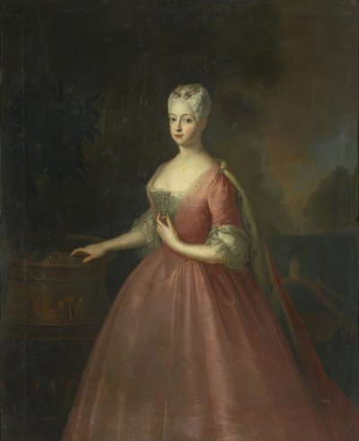 Portrét princezny Friederike Luise Pruské 1714-1784, markraběnka Brandenburg-Ansbach od Antoine Pesne School